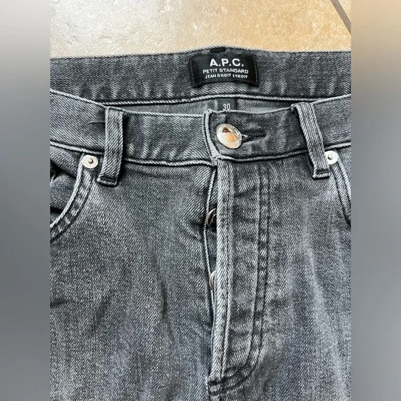 APC Petit Standard Jean Droit Etroit Mens Jeans Size 30 - Picture 3 of 8